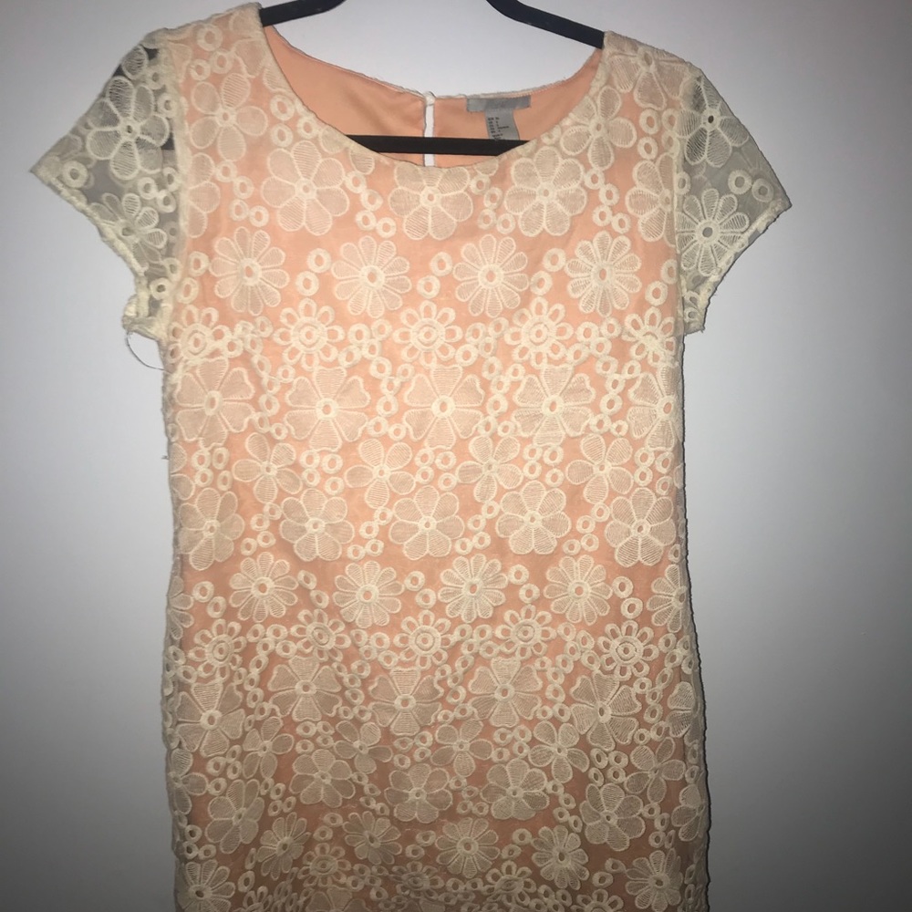 Light pink dress with flower detail